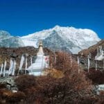 Village on the way from Dhunche to Gosaikunda trek