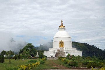 World Peace Pagoda overlooking Pokhara