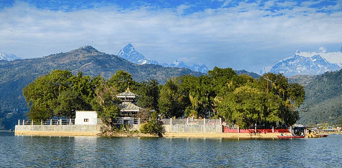 Phewa Lake view in Lakeside Pokhara